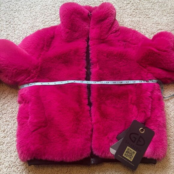 Goldbergh Victoria Faux Fur Puffer Ski Jacket Pink NWT US 6 With Defect - Picture 4 of 8